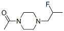 Ethanone,  1-[4-(2-fluoropropyl)-1-piperazinyl]- Struktur