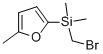 (BROMOMETHYL)DIMETHYL(5-METHYLFURAN-2-YL)SILANE Struktur