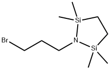 1-(3-BROMOPROPYL)-2,2,5,5-TETRAMETHYL-1-AZA-2,5-DISILACYCLOPENTANE Struktur