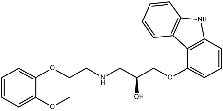 (S)-(-)-CARVEDILOL Struktur