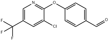 4-{[3-chloro-5-(trifluoromethyl)-2-pyridinyl]oxy}benzenecarbaldehyde Struktur