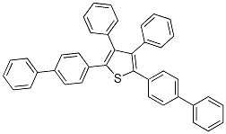 2,5-BIS-BIPHENYL-4-YL-3,4-DIPHENYL-THIOPHENE Struktur