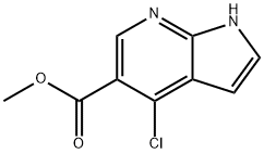 Methyl 4-chloro-1H-pyrrolo[2,3-b]pyridine-5-carboxylate Struktur