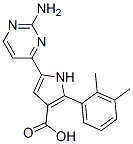 1H-Pyrrole-3-carboxylic  acid,  5-(2-amino-4-pyrimidinyl)-2-(2,3-dimethylphenyl)- Struktur