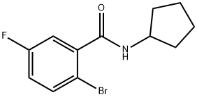 2-Bromo-N-cyclopentyl-5-fluorobenzamide Struktur