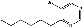 5-Bromo-4-hexylpyrimidine Struktur