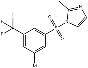 1-(3-Bromo-5-trifluoromethylphenylsulfonyl)-2-methyl-1H-imidazole Struktur