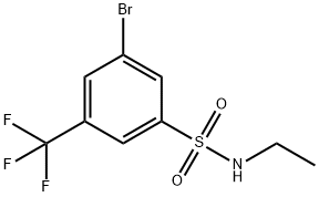 3-Bromo-N-ethyl-5-(trifluoromethyl)benzenesulfonamide Struktur