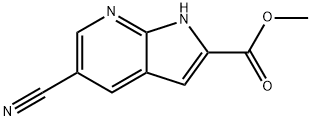 METHYL 5-CYANO-1H-PYRROLO[2,3-B]PYRIDINE-2-CARBOXYLATE Struktur