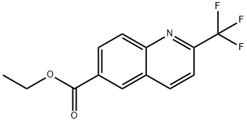 ETHYL 2-(TRIFLUOROMETHYL)-QUINOLINE-6-CARBOXYLATE Struktur