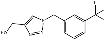 {1-[3-(trifluoromethyl)benzyl]-1H-1,2,3-triazol-4-yl}methanol Struktur