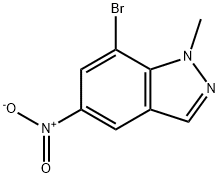 1H-Indazole, 7-broMo-1-Methyl-5-nitro- Struktur