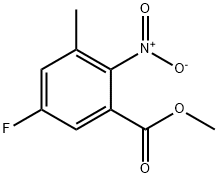 BENZOIC ACID, 5-FLUORO-3-METHYL-2-NITRO-, METHYL ESTER Struktur