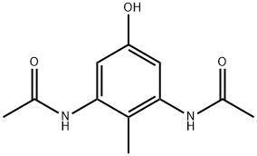 Acetamide,  N,N-(5-hydroxy-2-methyl-1,3-phenylene)bis- Struktur