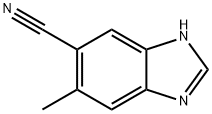 1H-Benzimidazole-6-carbonitrile,  5-methyl- Struktur