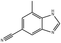 1H-Benzimidazole-5-carbonitrile,  7-methyl- Struktur