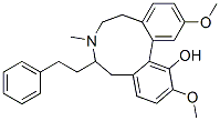 (-)-6,7,8,9-Tetrahydro-2,12-dimethoxy-7-methyl-6-phenethyl-5H-dibenz[d,f]azonin-1-ol Struktur