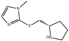 (R)-1-METHYL-2-(PYRROLIDIN-2-YLMETHYLTHIO)-1H-IMIDAZOLE Struktur