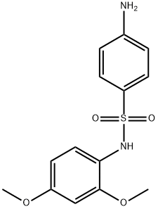 4-amino-N-(2,4-dimethoxyphenyl)benzenesulfonamide Struktur