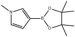 1-methyl-3-(4,4,5,5-tetramethyl-1,3,2-dioxaborolan-2-yl)-1H-pyrrole Struktur