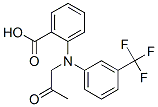 Benzoic  acid,  2-[(2-oxopropyl)[3-(trifluoromethyl)phenyl]amino]- Struktur