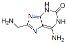 2H-Purin-2-one,  6-amino-8-(aminomethyl)-1,3-dihydro- Struktur