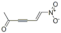 5-Hexen-3-yn-2-one, 6-nitro-, (E)- (9CI) Struktur