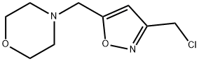 4-{[3-(chloromethyl)isoxazol-5-yl]methyl}morpholine Struktur