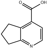 6,7-DIHYDRO-5H-CYCLOPENTA[B]PYRIDINE-4-CARBOXYLIC ACID Struktur