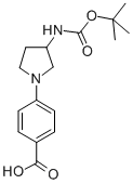 [1-(4-CARBOXY-PHENYL)-PYRROLIDIN-3-YL]-CARBAMIC ACID TERT-BUTYL ESTER Struktur