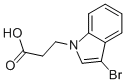 3-(3-bromo-1H-indol-1-yl)propanoic acid Struktur