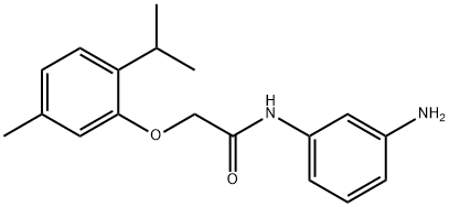 N-(3-Aminophenyl)-2-(2-isopropyl-5-methylphenoxy)acetamide Struktur