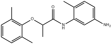 N-(5-Amino-2-methylphenyl)-2-(2,6-dimethylphenoxy)propanamide Struktur