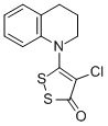 3H-1,2-DITHIOL-3-ONE, 4-CHLORO-5-(3,4-DIHYDRO-1(2H)-QUINOLINYL)- Struktur