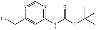 Tert-butyl (6-(hydroxyMethyl)pyriMidin-4-yl)carbaMate Struktur