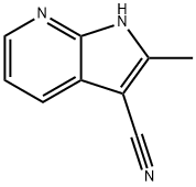 2-Methyl-1H-pyrrolo[2,3-b]pyridine-3-carbonitrile Struktur