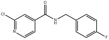 2-Chloro-N-(4-fluorobenzyl)pyridine-4-carboxaMide, 95% Struktur