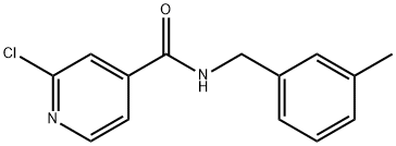 2-Chloro-N-(3-Methylbenzyl)pyridine-4-carboxaMide, 95% Struktur