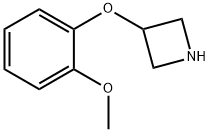 3-(2-Methoxy-phenoxy)-azetidine Struktur