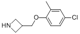 3-(4-Chloro-2-methyl-phenoxymethyl)-azetidine Struktur