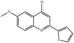 4-chloro-6-methoxy-2-thiophen-2-ylquinoline Struktur