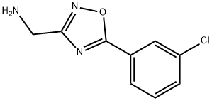 [5-(3-chlorophenyl)-1,2,4-oxadiazol-3-yl]methylamine Struktur