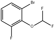 1-Bromo-2-difluoromethoxy-3-fluoro-benzene Struktur