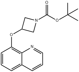 3-(Quinolin-8-yloxy)-azetidine-1-carboxylic acid tert-butyl ester Struktur