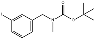 (3-IODO-BENZYL)-METHYL-CARBAMIC ACID TERT-BUTYL ESTER Struktur