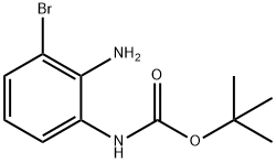 (2-AMINO-3-BROMO-PHENYL)-CARBAMIC ACID TERT-BUTYL ESTER Struktur