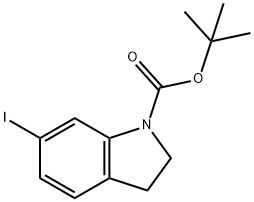 1-BOC-6-IODO-2,3-DIHYDRO-INDOLE Struktur