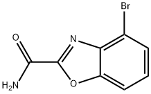 4-BROMO-BENZOOXAZOLE-2-CARBOXYLIC ACID AMIDE Struktur