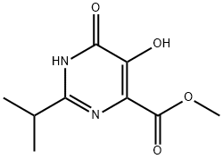 5,6-DIHYDROXY-2-ISOPROPYL-PYRIMIDINE-4-CARBOXYLIC ACID METHYL ESTER Struktur