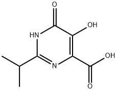 5,6-DIHYDROXY-2-ISOPROPYL-PYRIMIDINE-4-CARBOXYLIC ACID Struktur